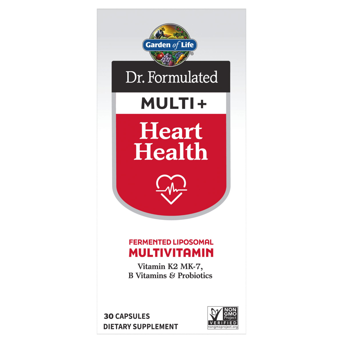 slide 1 of 6, Garden Of Life Multi + Heart Health, 30 ct