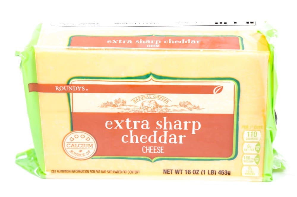 slide 1 of 1, Roundy's Roundys Extra Sharp Cheddar Cheese, 16 oz