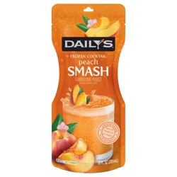 Daily's Peach Smash Ready to Drink Frozen Cocktail Pouch - 10 fl oz