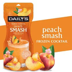 Daily's Peach Smash Ready to Drink Frozen Cocktail Pouch - 10 fl oz