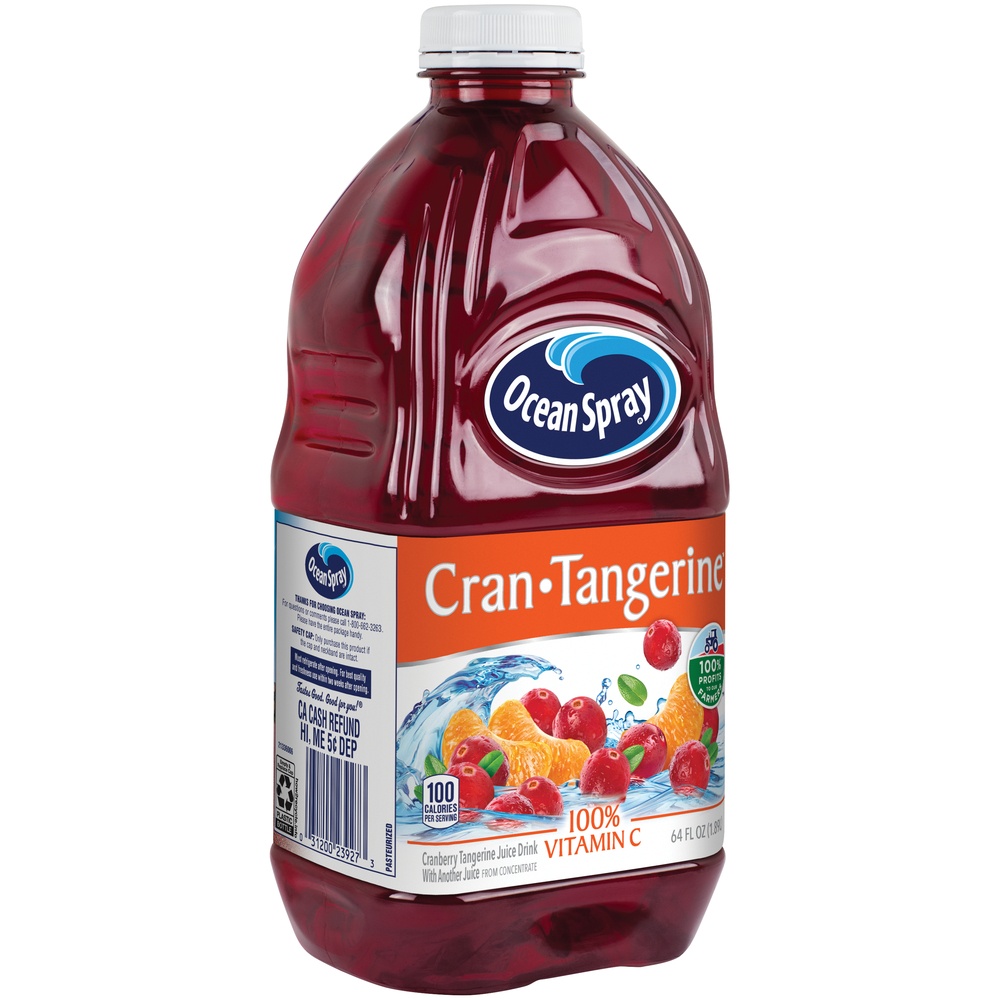 slide 2 of 7, Ocean Spray Cranberry Juice Drink - Cranberry Tangerine, 64 fl oz