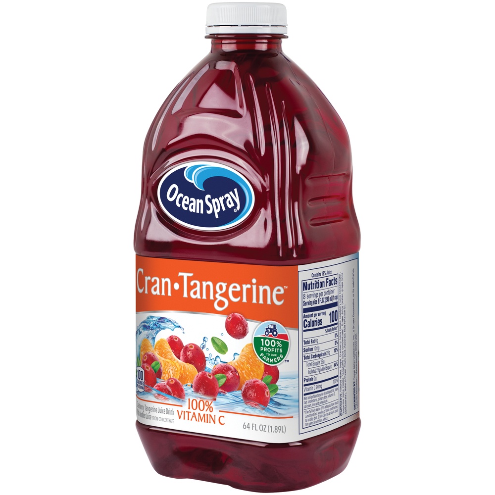slide 3 of 7, Ocean Spray Cranberry Juice Drink - Cranberry Tangerine, 64 fl oz