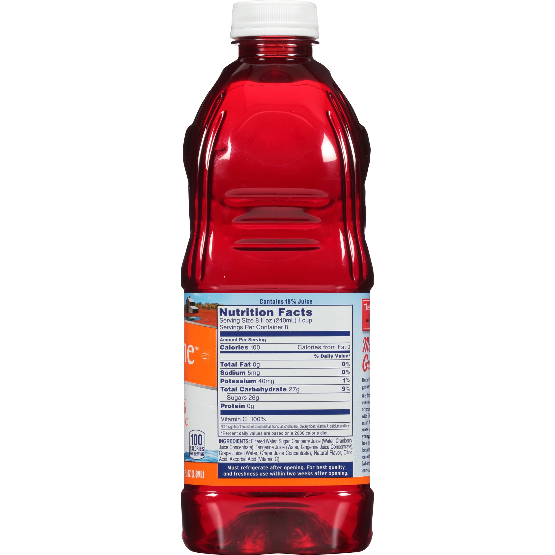 slide 4 of 7, Ocean Spray Cranberry Juice Drink - Cranberry Tangerine, 64 fl oz