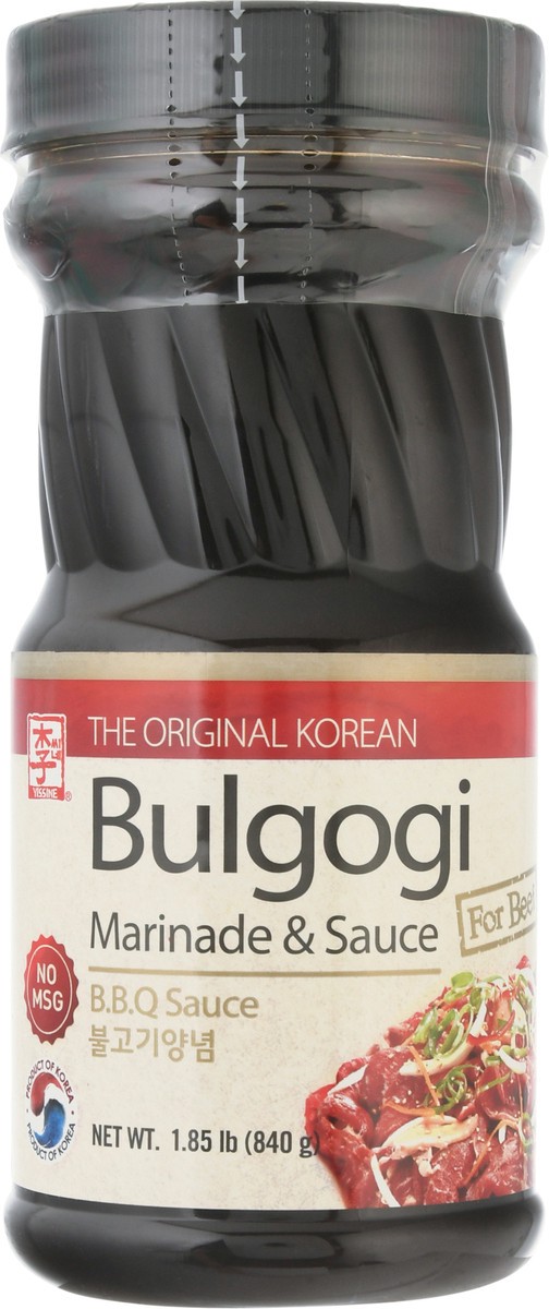 slide 1 of 13, Yissine Bulgogi Bbq Marinade & Sauce 1.85 lb Bottle, 1.85 lb