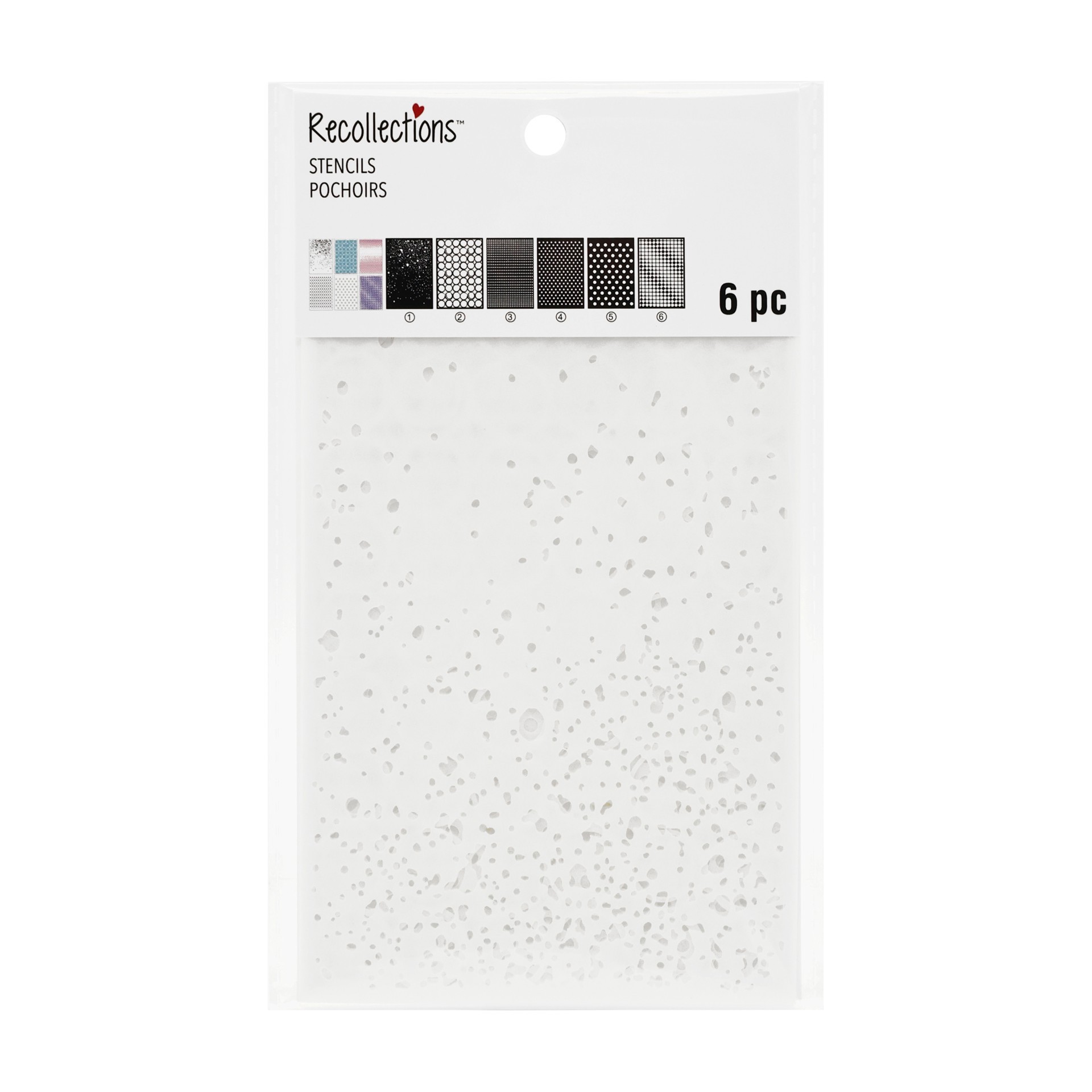 slide 2 of 4, 4" X 6" Mix Media Print Layering Stencil Set By Recollections, 4 in x 6 in