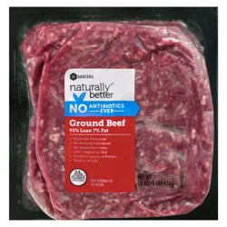 Naturally Better 93% Lean Ground Beef 16 Ounces