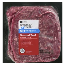 Naturally Better 93% Lean Ground Beef 16 Ounces