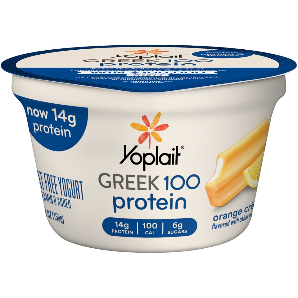 slide 1 of 1, Yoplait Greek 100 Yogurt Orange Creme, 5.3 oz