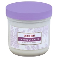 slide 1 of 1, Burt's Bees Lavender Fields Natural Soy Jar Candle - White, 12 oz