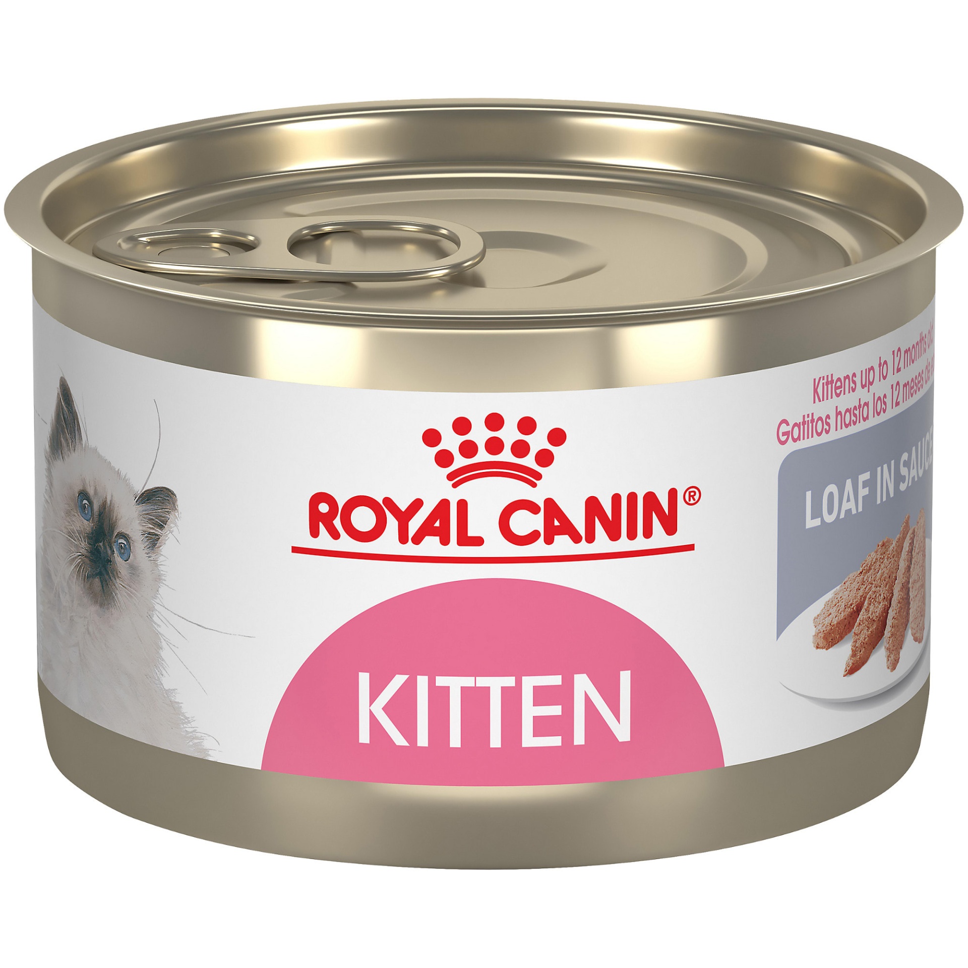 slide 1 of 1, Royal Canin Feline Health Nutrition Kitten Loaf in Sauce Wet Food, 5.1 oz