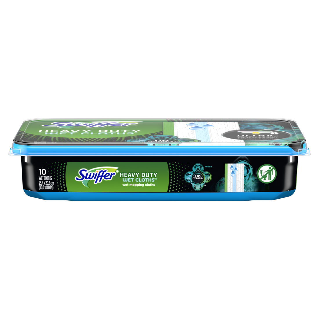 slide 1 of 1, Swiffer Unstopables Fresh Heavy Duty Wet Cloths, 10 ct