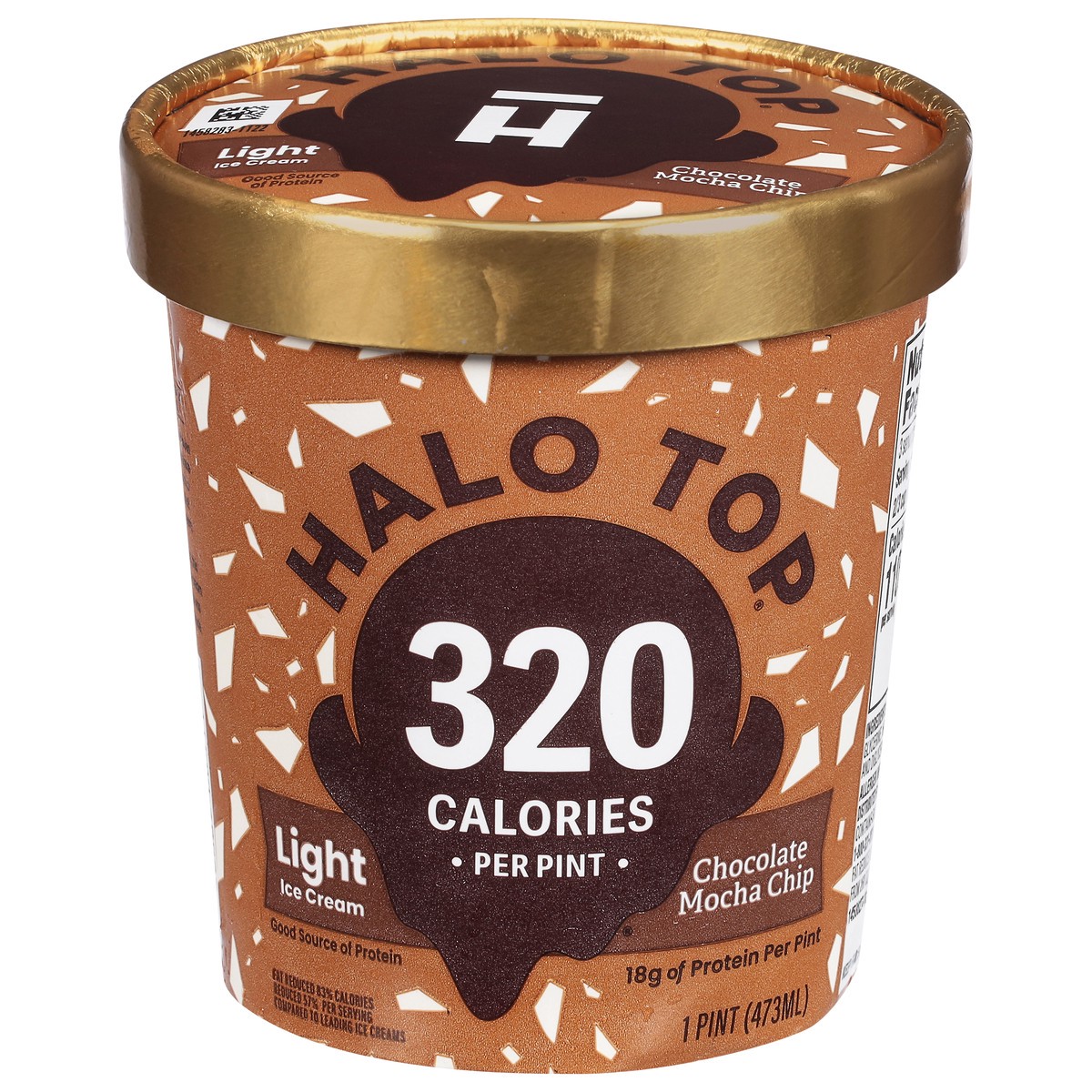 slide 1 of 9, Halo Top Creamery Chocolate Mocha Chip Ice Cream, 1 pint