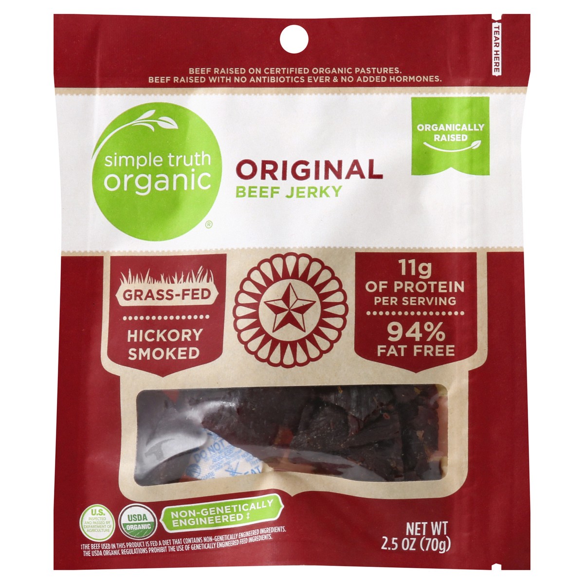 slide 4 of 4, Simple Truth Organic Beef Jerky 2.5 oz, 2.5 oz