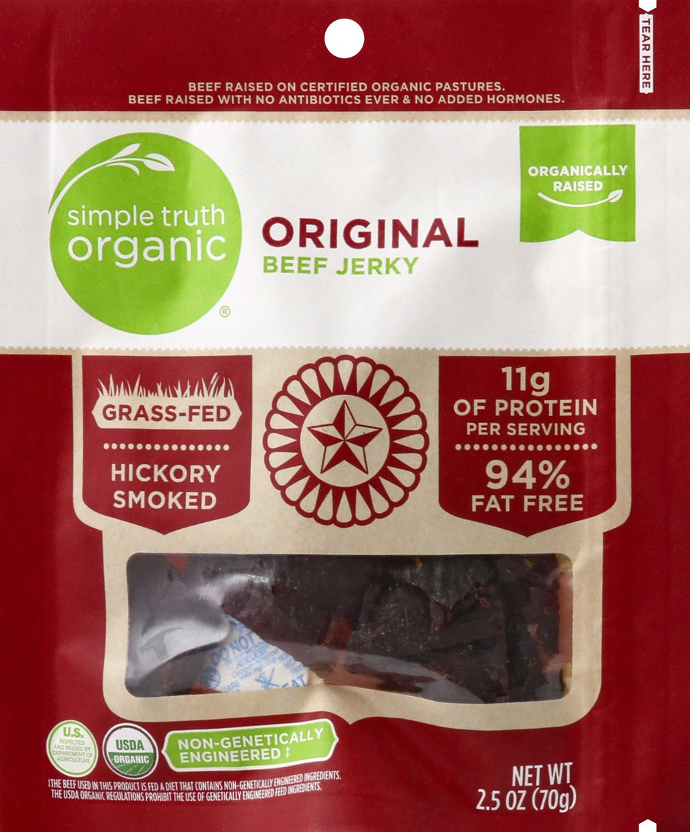 slide 1 of 4, Simple Truth Organic Beef Jerky 2.5 oz, 2.5 oz