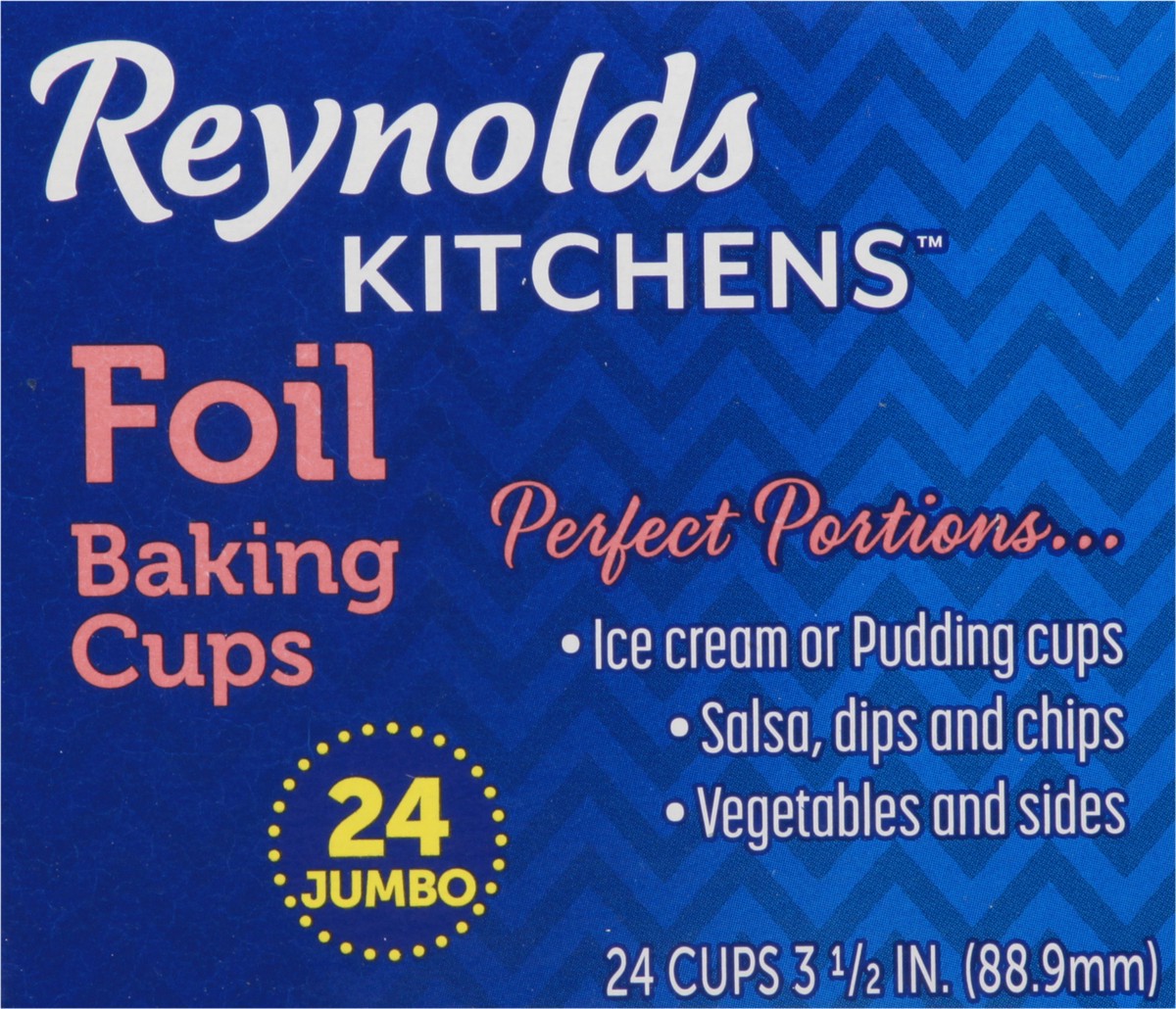 slide 2 of 8, Reynolds Baking Cups, Foil, Jumbo, 3.5 Inch, 24 ct