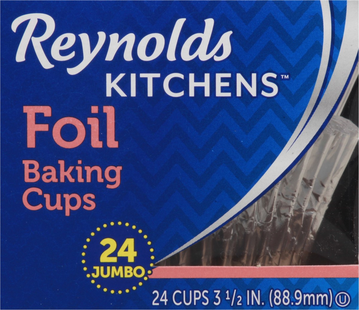 slide 8 of 8, Reynolds Baking Cups, Foil, Jumbo, 3.5 Inch, 24 ct