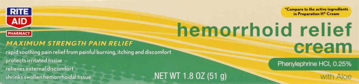 slide 4 of 5, Rite Aid Pharmacy Hemorrhoid Relief Cream, Maximum Strength, 1.8 oz