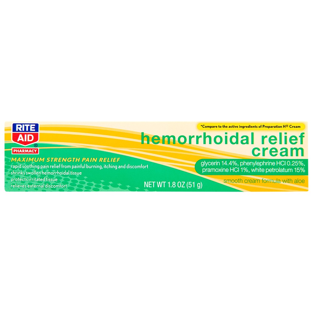 slide 1 of 5, Rite Aid Pharmacy Hemorrhoid Relief Cream, Maximum Strength, 1.8 oz