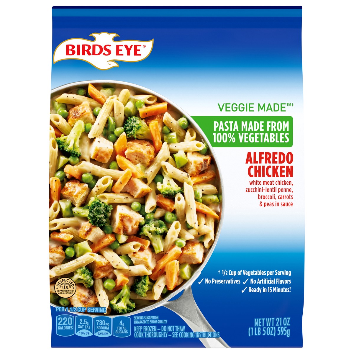 slide 1 of 10, Birds Eye Alfredo Chicken 21 oz, 21 oz