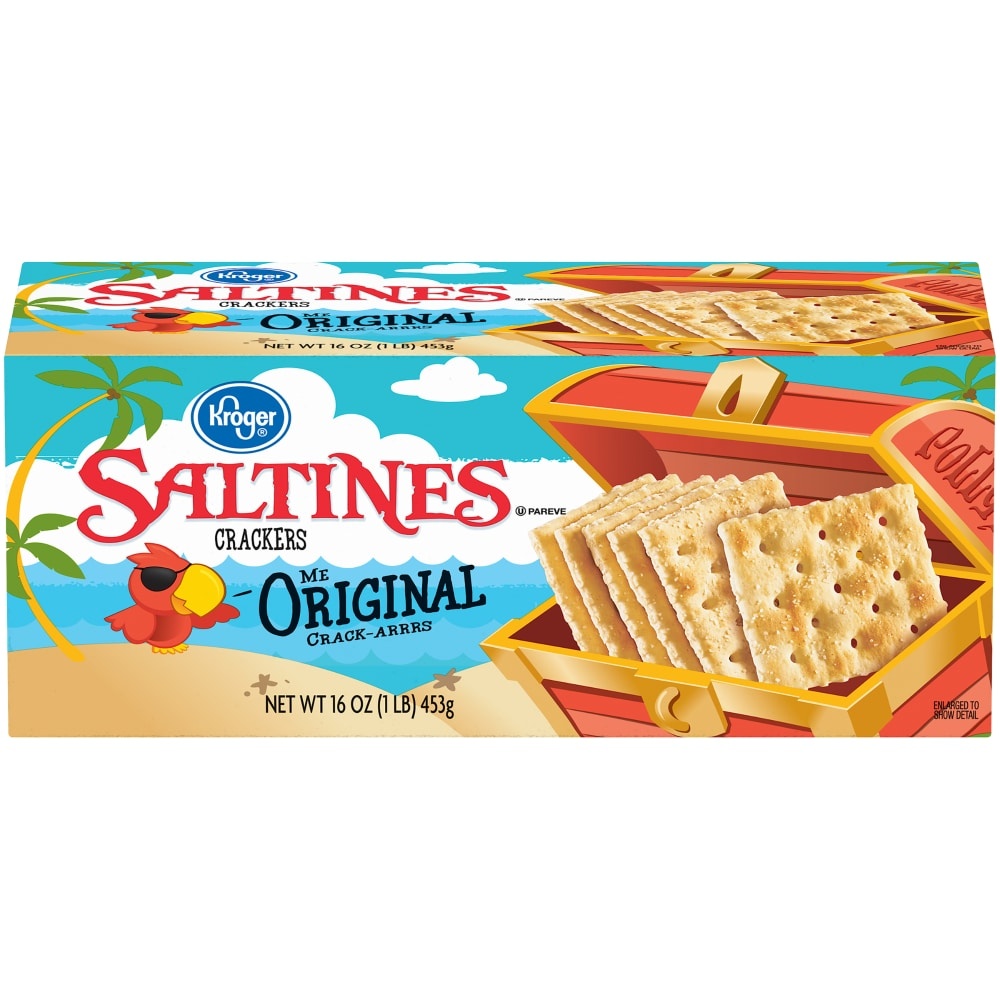 slide 1 of 1, Kroger Thin & Crispy Saltines Crackers, 16 oz