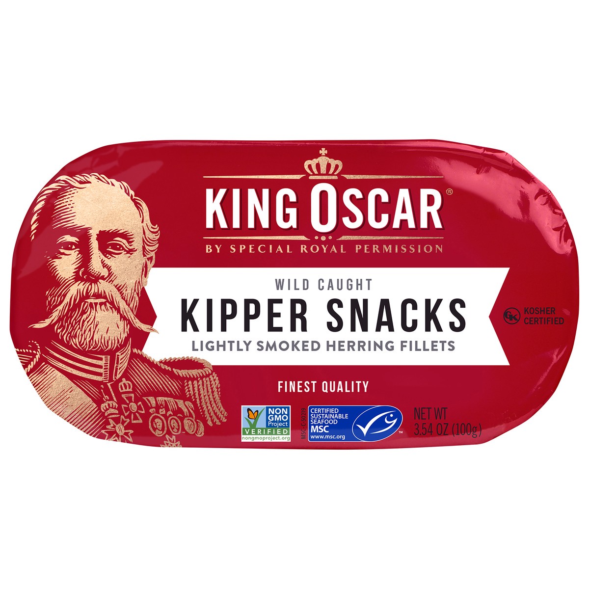 slide 1 of 3, King Oscar Kipper Snacks, Smoked Herring Fillets, 3.54 oz, 3.54 oz