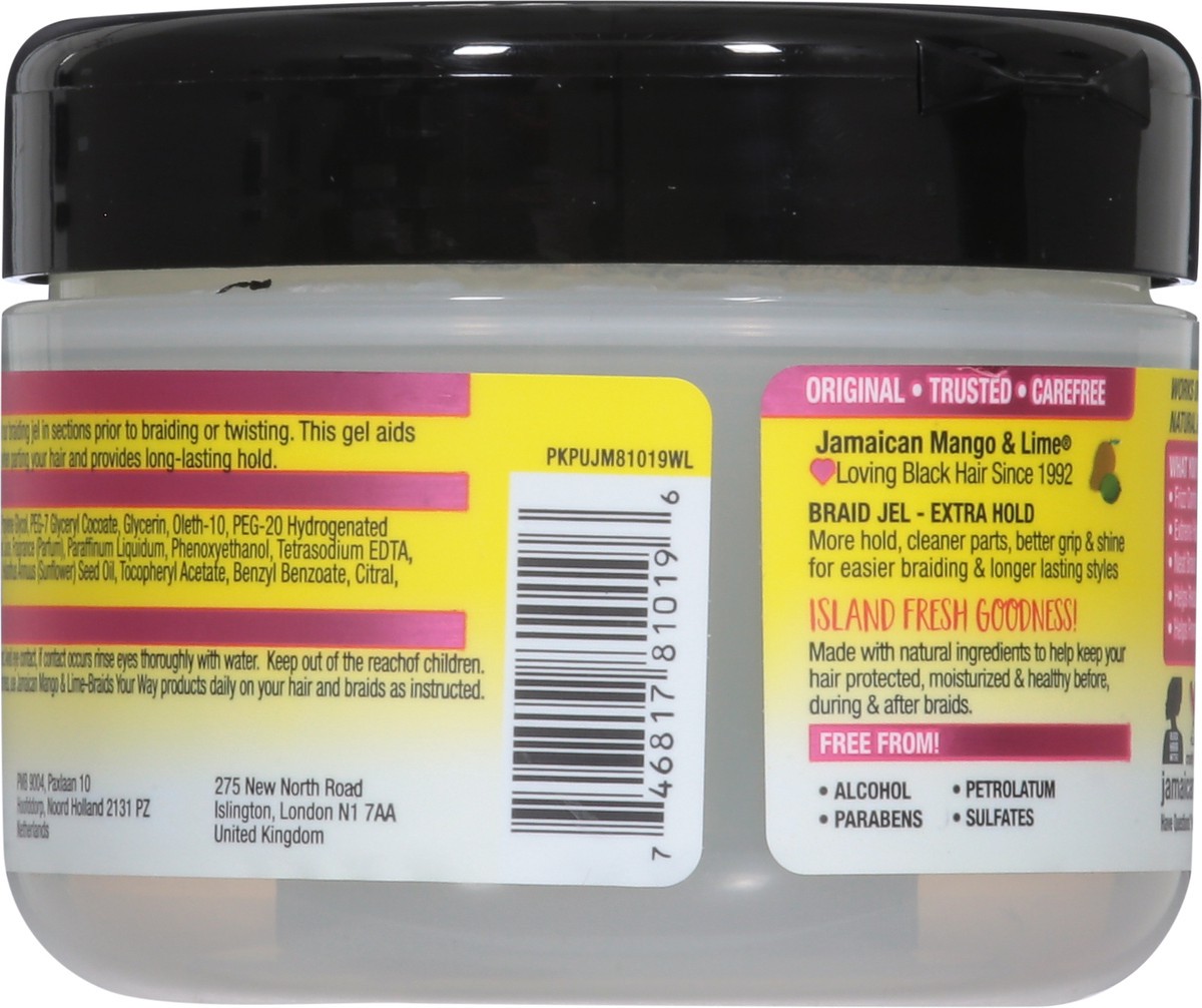slide 5 of 9, Jamaican Mango & Lime Extra Hold & Easy Braid Jel 8 oz, 8 oz