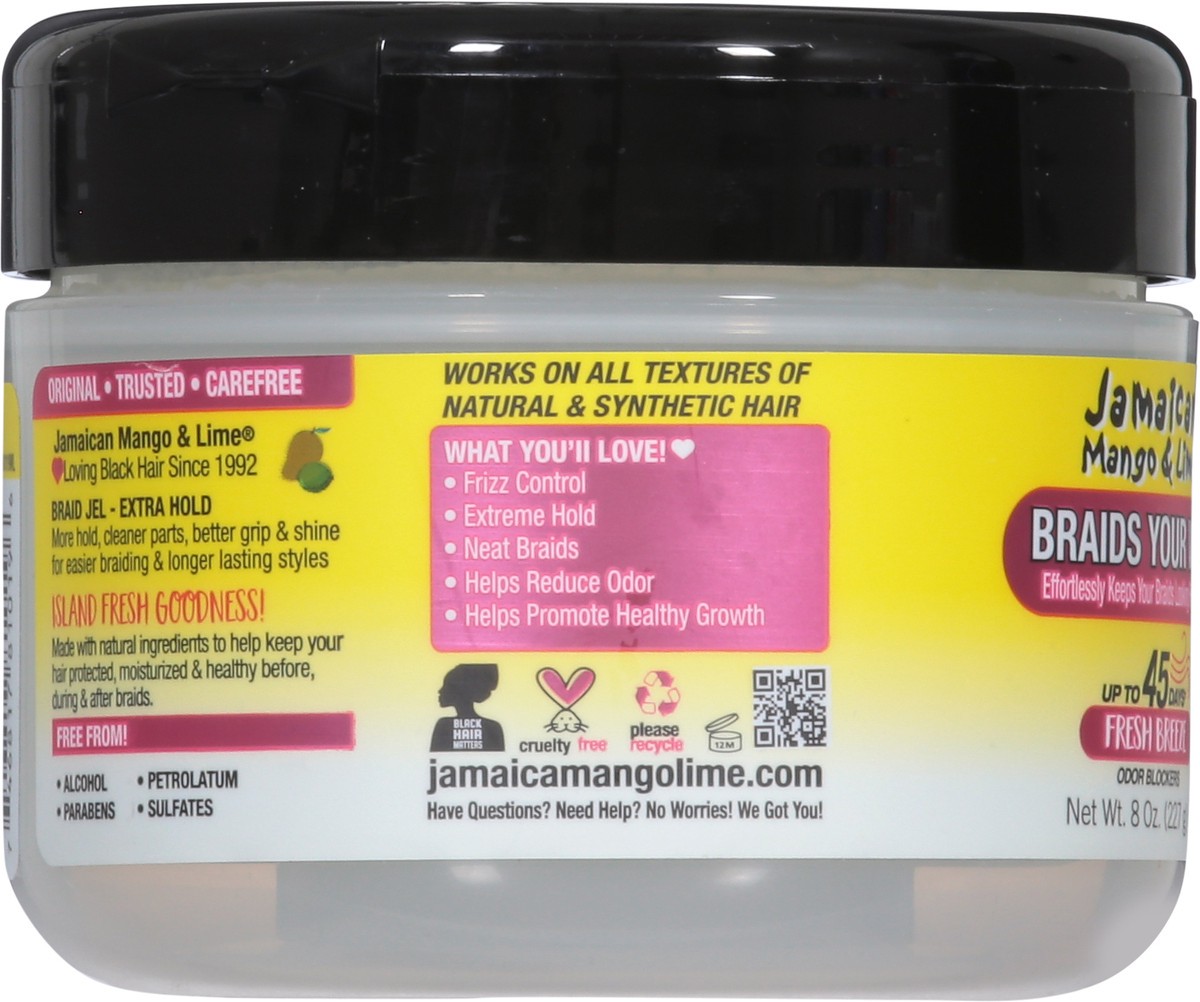 slide 4 of 9, Jamaican Mango & Lime Extra Hold & Easy Braid Jel 8 oz, 8 oz