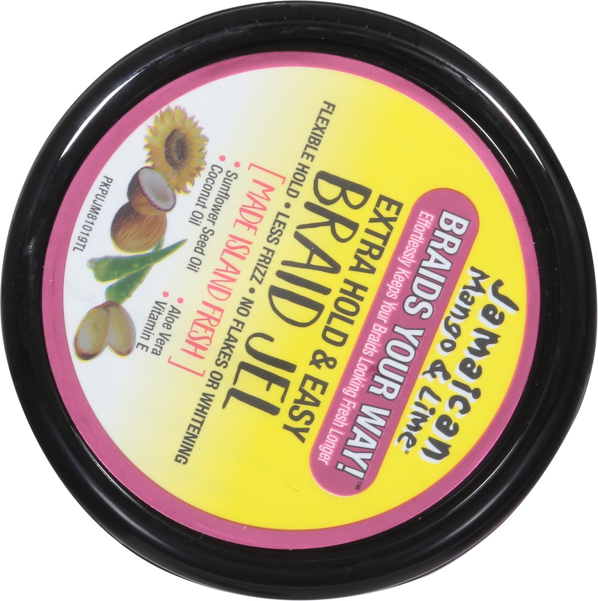 slide 7 of 9, Jamaican Mango & Lime Extra Hold & Easy Braid Jel 8 oz, 8 oz