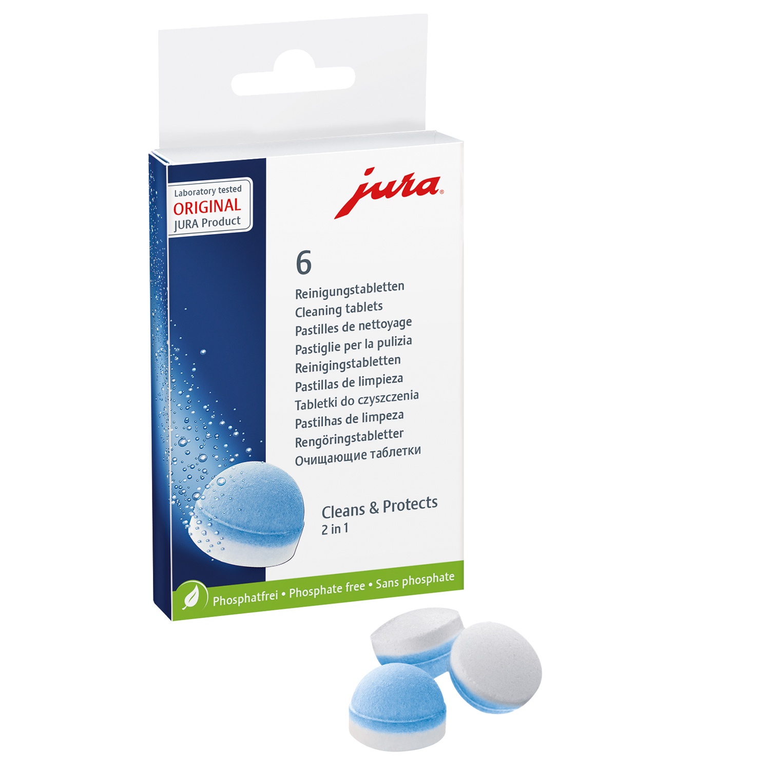 slide 1 of 1, JURA 2-Phase Cleaning Tablets, 1 ct