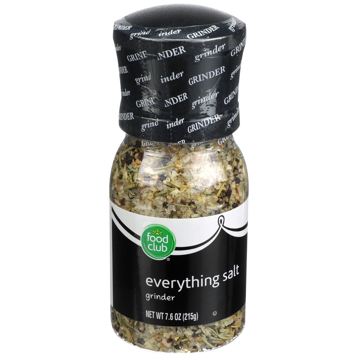 slide 6 of 12, Food Club Everything Salt Grinder, 7.6 oz