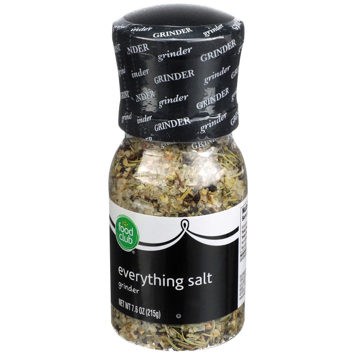 slide 7 of 12, Food Club Everything Salt Grinder, 7.6 oz