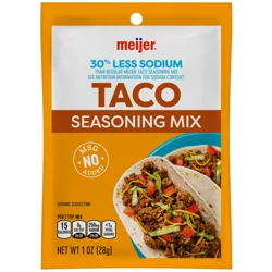 Meijer Reduced Sodium Taco Seasoning Mix