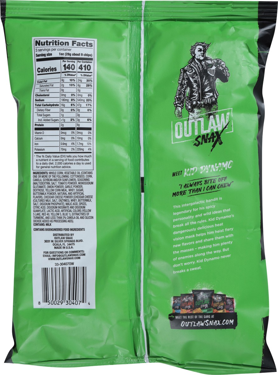 slide 11 of 13, Outlaw Snax Spicy Ranch Tortilla Chips - 3 oz, 3 oz
