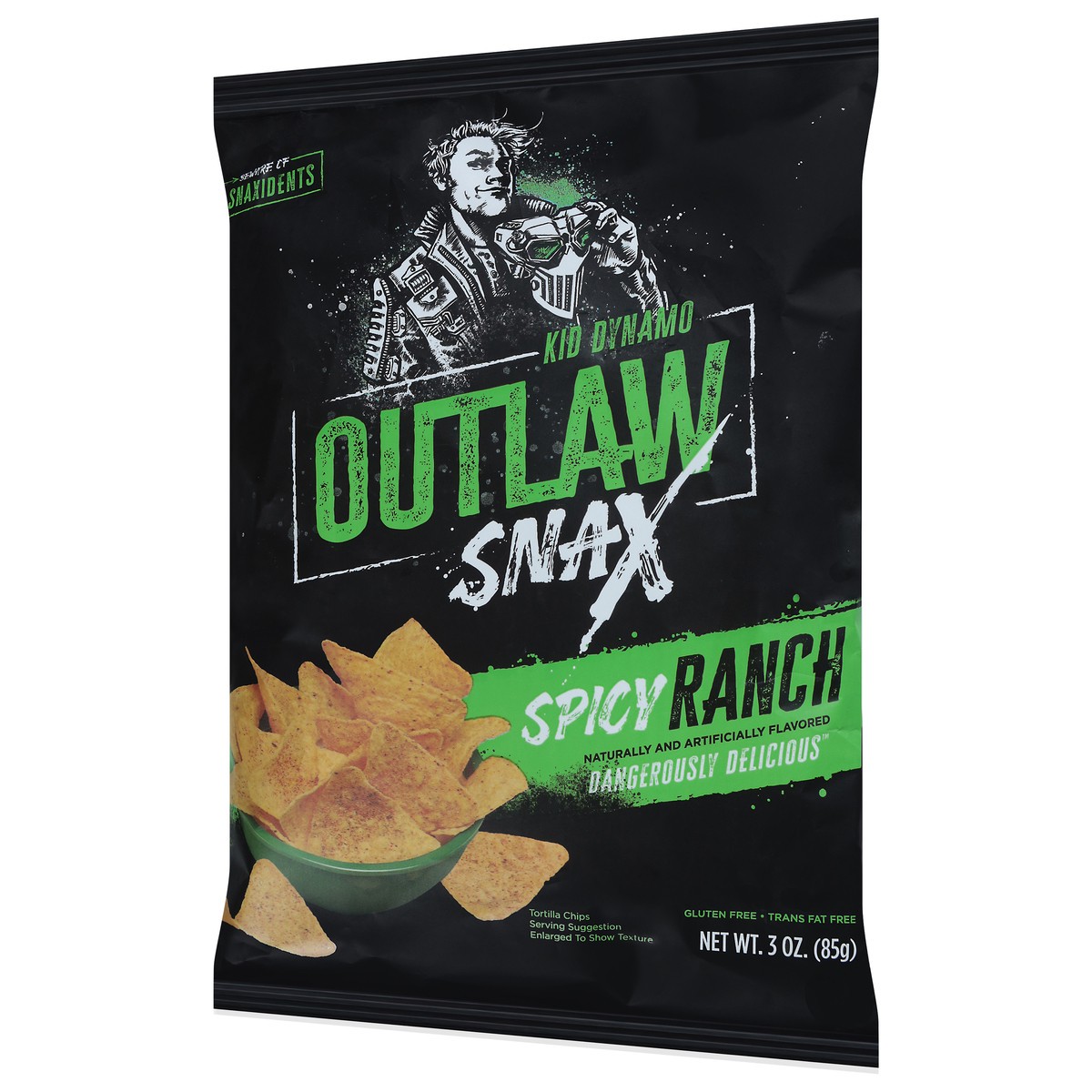 slide 4 of 13, Outlaw Snax Spicy Ranch Tortilla Chips - 3 oz, 3 oz