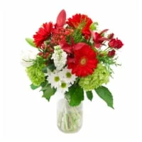 Bloom Haus Xxl Vase Assorted Floral Arrangement - Yellow / White / Orange