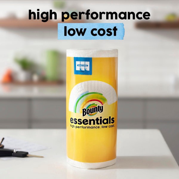slide 19 of 29, Bounty Essentials Select-A-Size Paper Towels, 6 Triple Rolls, White, 162 Sheets Per Roll, 6 ct