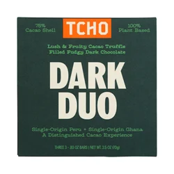 TCHO Dark Duo Chocolate Bar