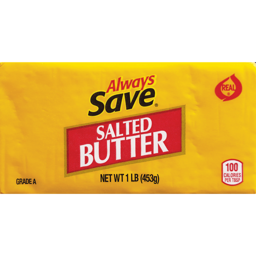 slide 1 of 1, Always Save Salted Butter Block, 16 oz