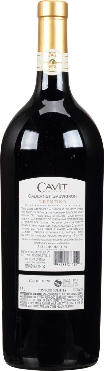 slide 6 of 7, Cavit Cabernet Sauvignon, 1.5l, 1.50 liter