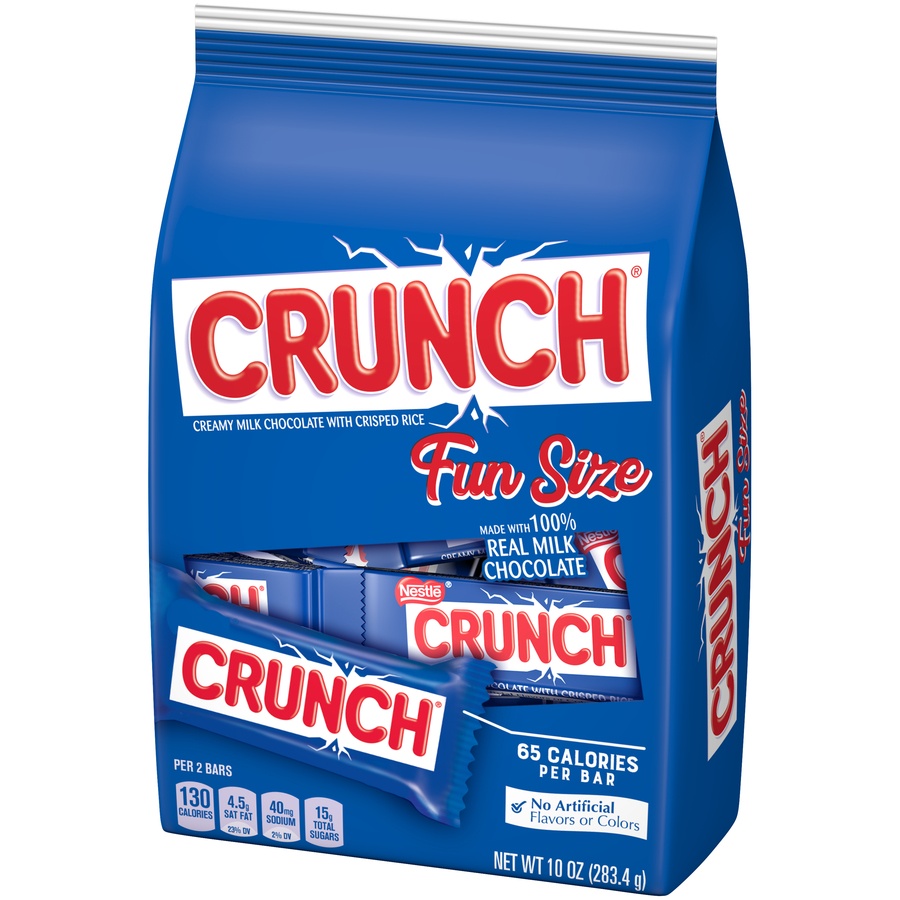 slide 3 of 8, Crunch Fun Size Candy Bars, 10 oz