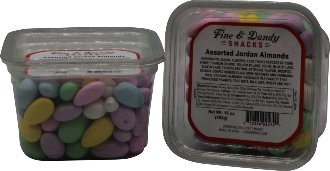 slide 1 of 1, Hot Rod Snacks Jordan Almonds, 16 oz