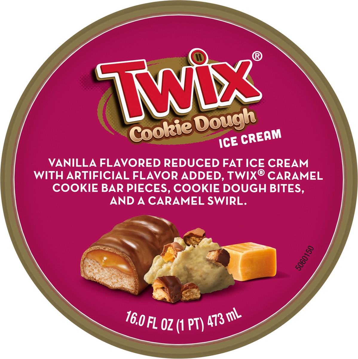 slide 8 of 8, TWIX Ice Cream Cookie Dough Pint 16 oz, 16 fl oz