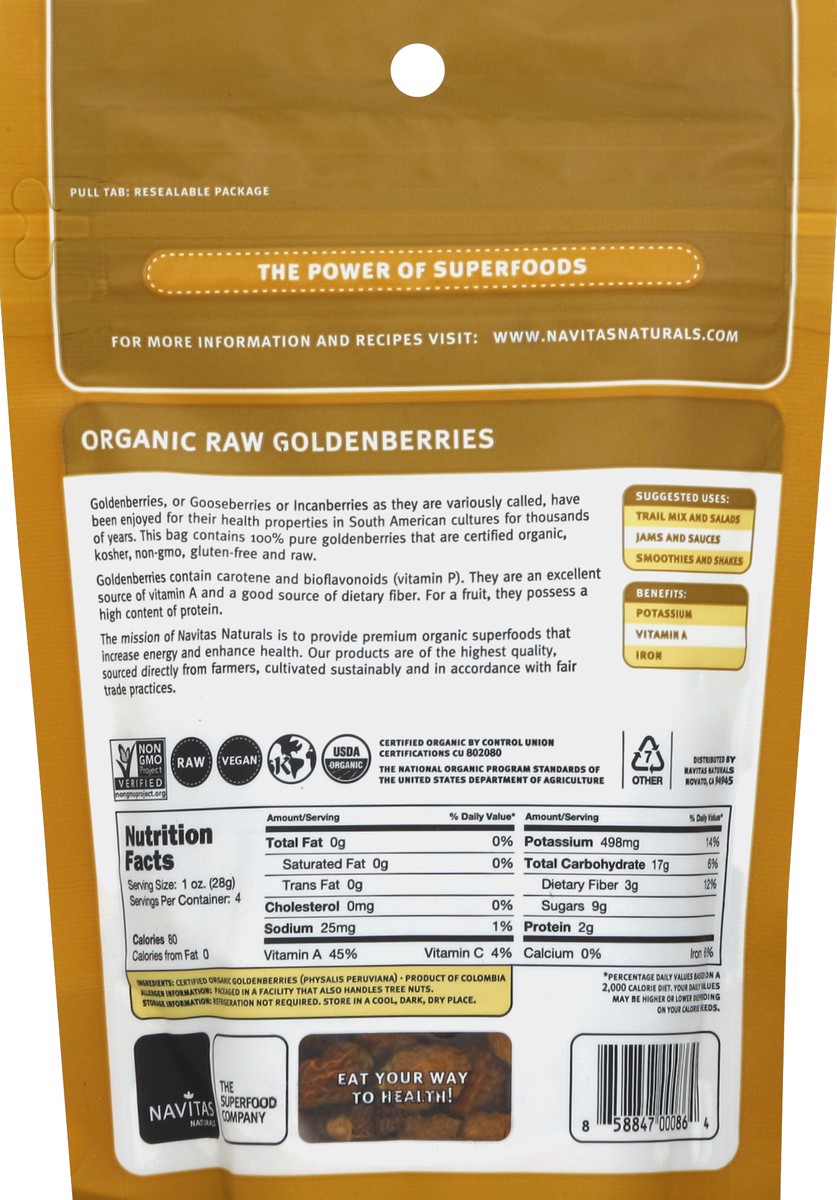 slide 4 of 4, Navitas Naturals Organic Goldenberries Andean Superfruit, 4 oz