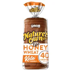 Nature's Own Nature’s Own Life Honey Wheat, 40 Calories per Slice Keto Friendly Sandwich Bread, 16 oz Loaf