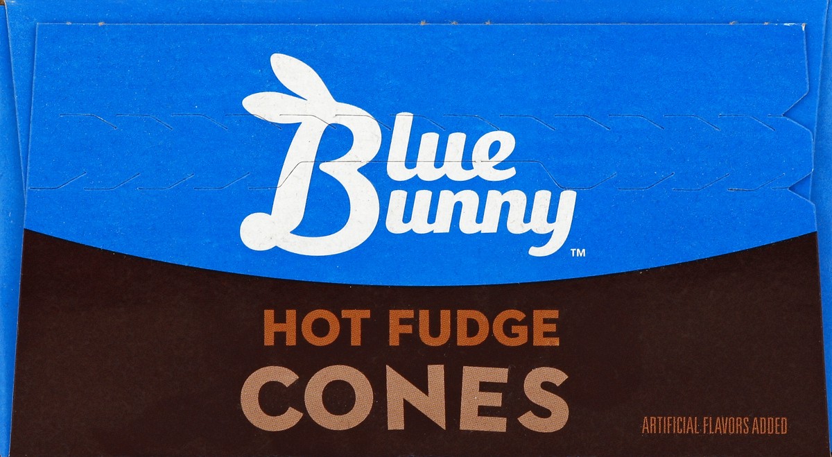 slide 2 of 4, Blue Bunny Hot Fudge Cones, 4 ct; 4.6 fl oz