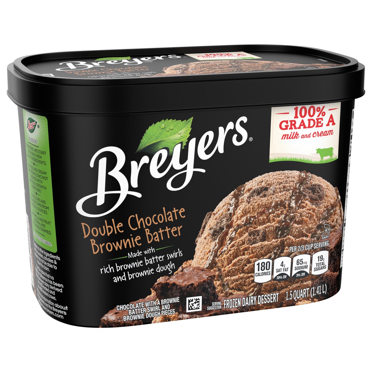slide 9 of 9, Breyers Ice Cream Double Chocolate Brownie Batter, 1.5 qt
