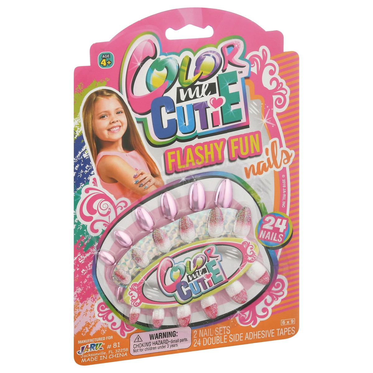 slide 2 of 9, Ja-Ru Color Me Cutie Age 4+ Nails 1 ea, 1 ea