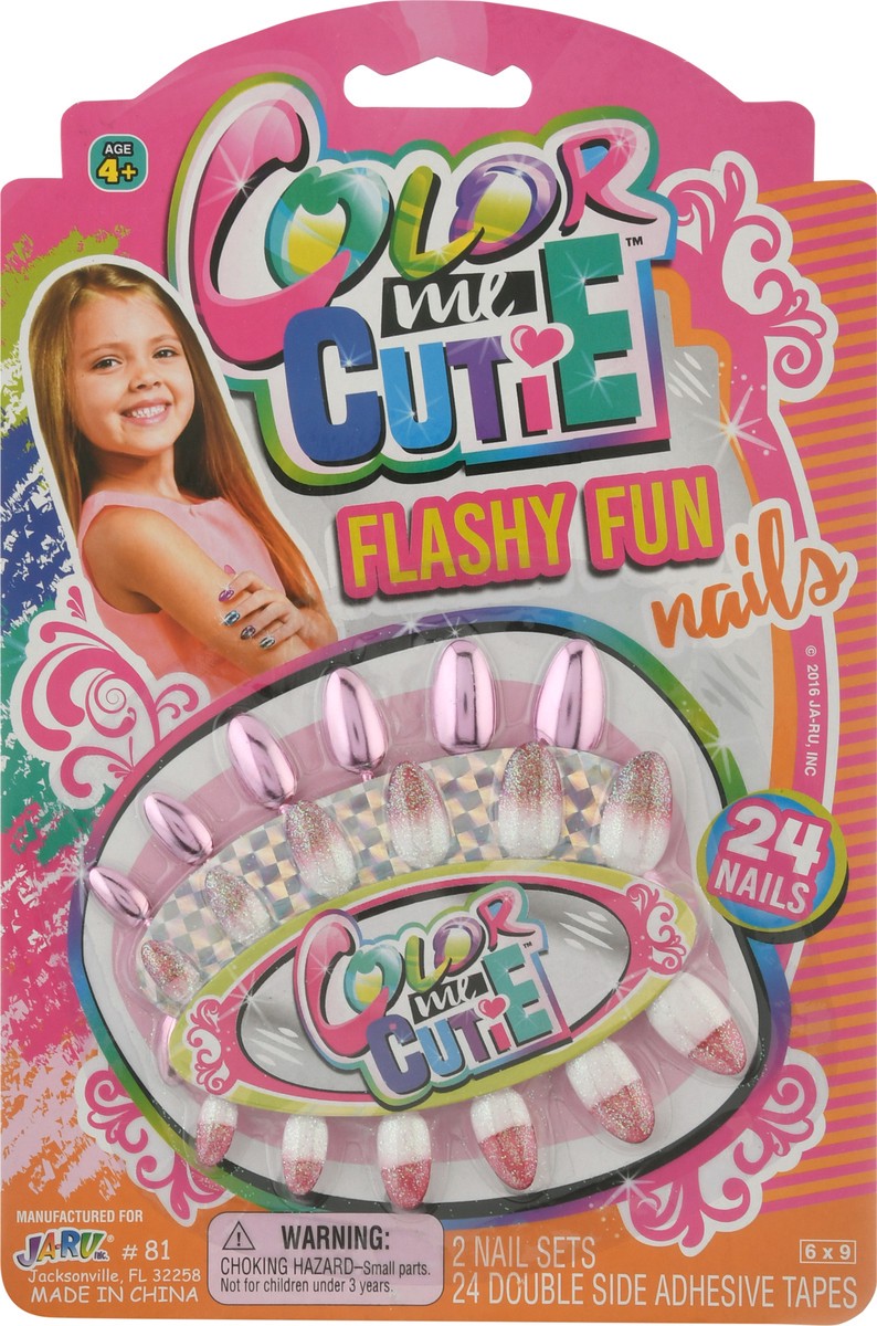 slide 6 of 9, Ja-Ru Color Me Cutie Age 4+ Nails 1 ea, 1 ea