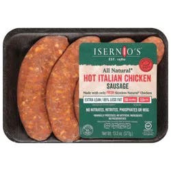 Isernio's Hot Italian Chicken Sausage 13.3 oz