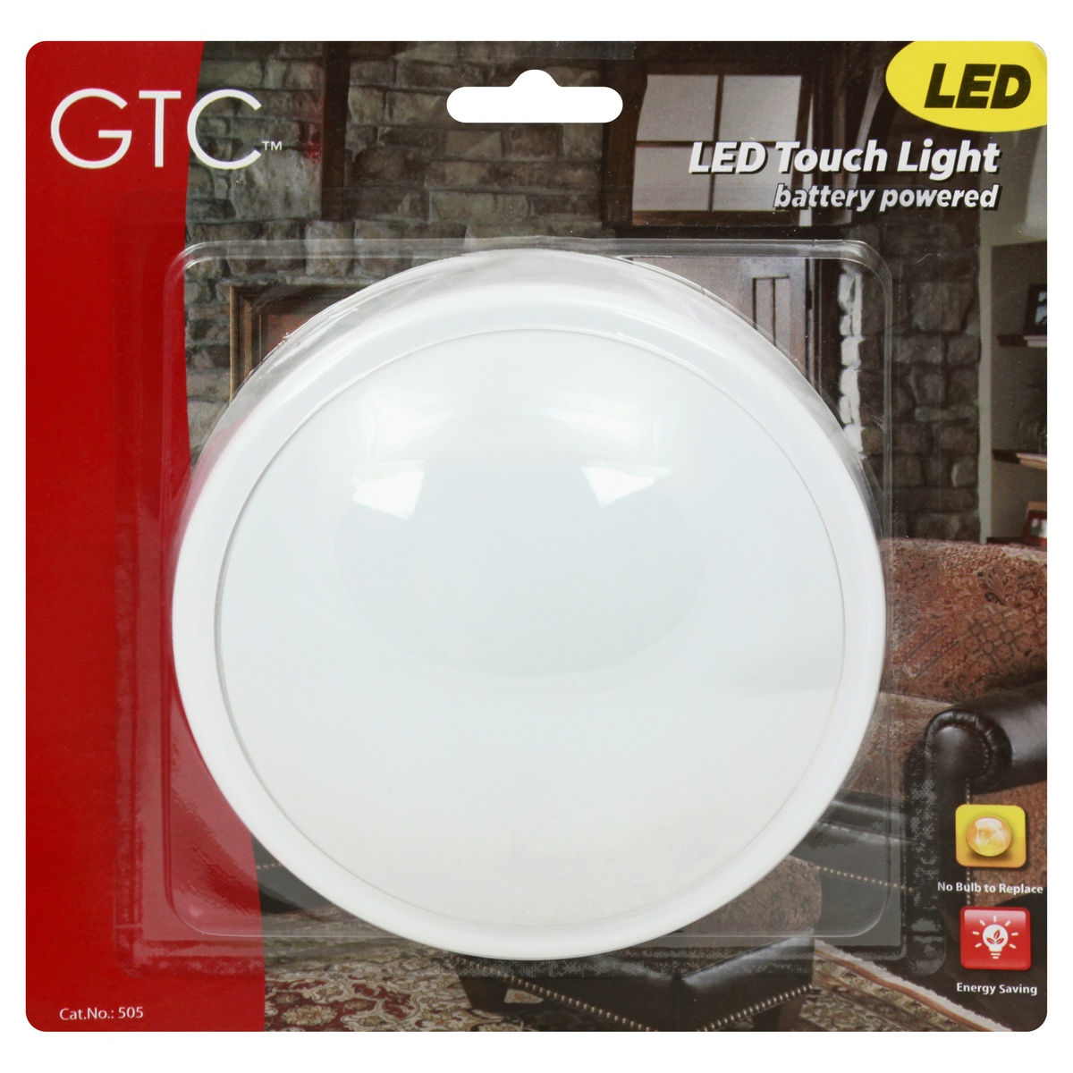 slide 1 of 1, GTC LED Battery Powered Touch Light, 1 ct